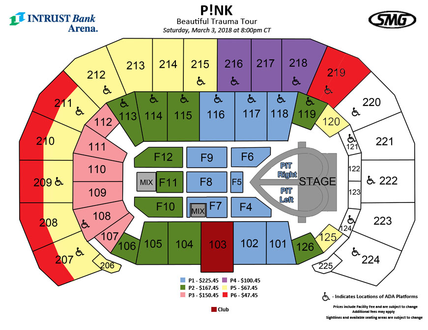 Seating Charts Events & Tickets INTRUST Bank Arena