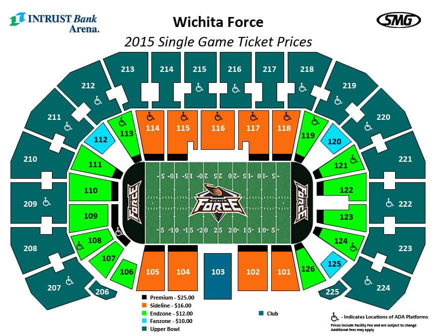 Seating Charts Events & Tickets INTRUST Bank Arena