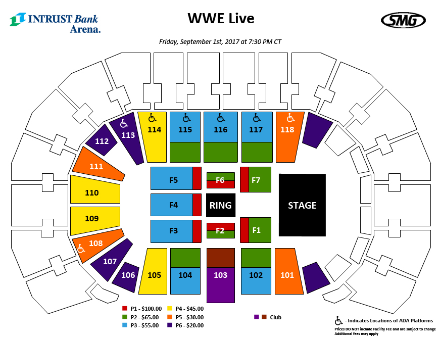 Seating Charts | Events & Tickets | INTRUST Bank Arena