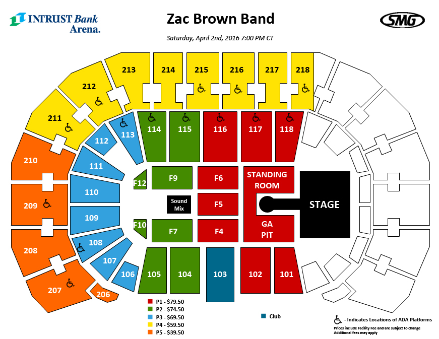 Tate Rink Seating Chart