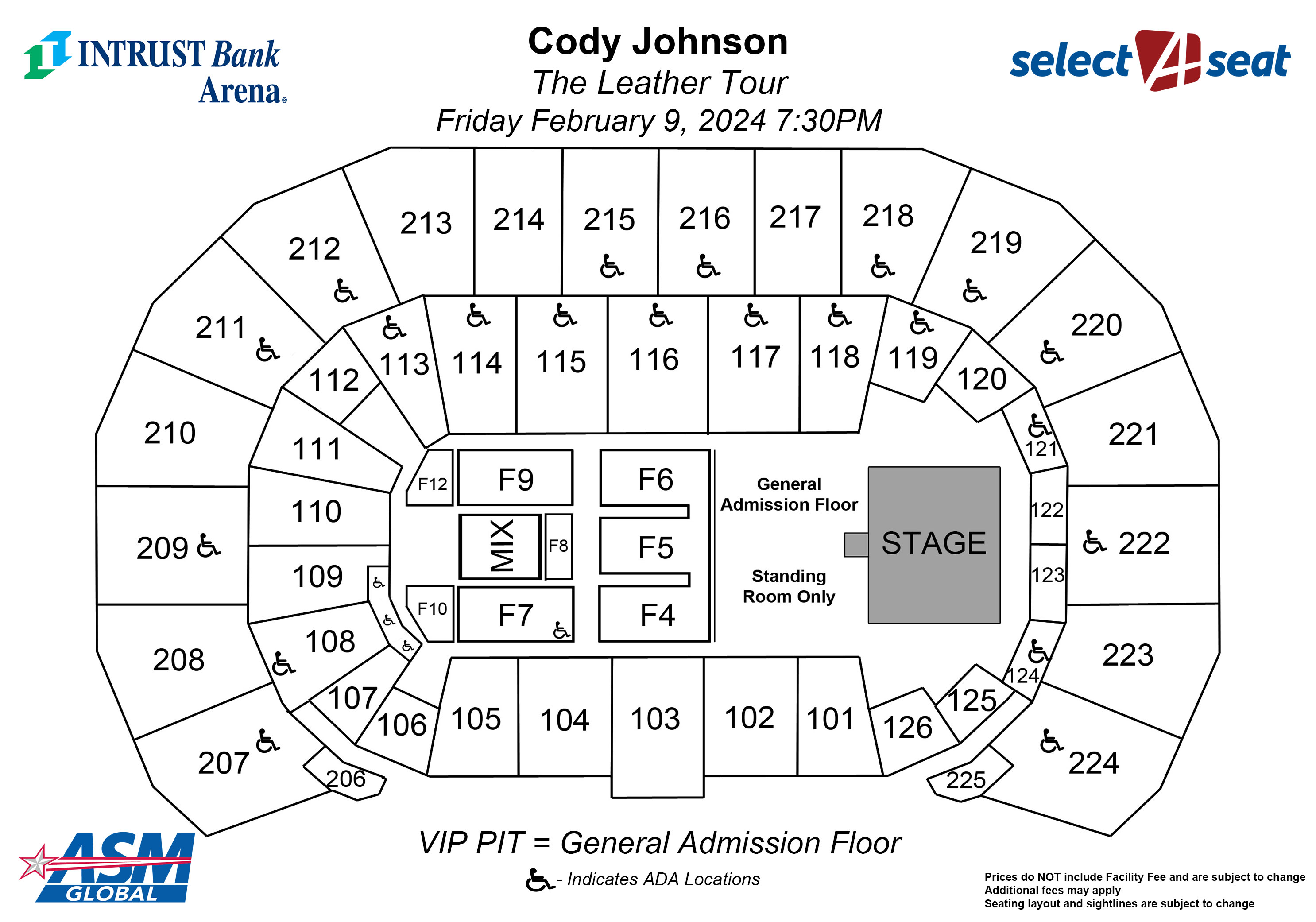 Intrust Bank Arena Metallica Seating Chart Matttroy